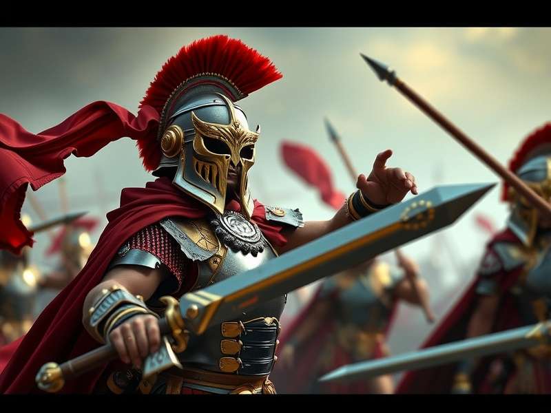 Intense combat in Mace Rajput Gladiator Mace Rajput Gladiator Battle Scene